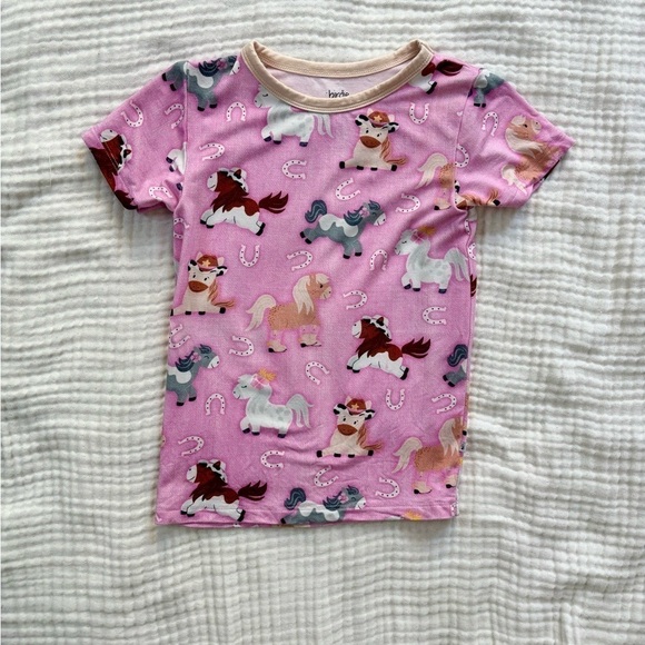 birdie bean Other - Birdie Bean bamboo t-shirt horses cowgirl print 3t